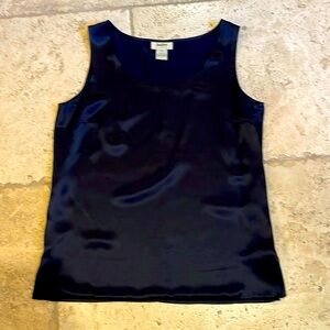 Dark navy blue 100% silk camisole by Neiman Marcus